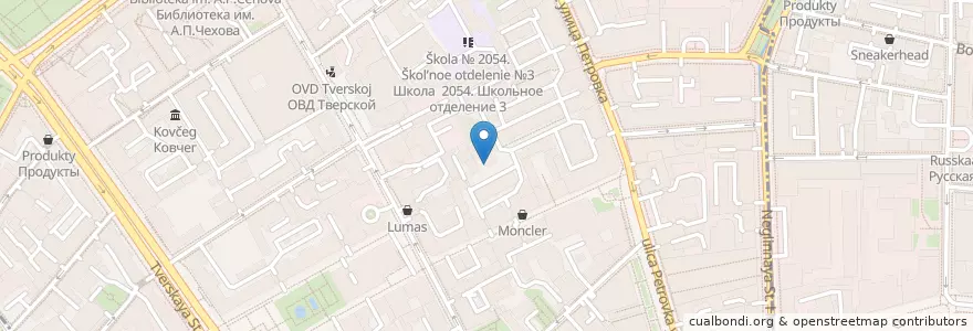 Mapa de ubicacion de Sweet smoke en Россия, Центральный Федеральный Округ, Москва, Центральный Административный Округ, Тверской Район.