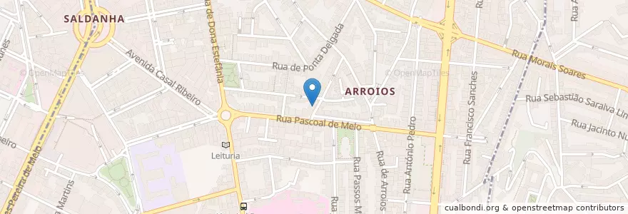 Mapa de ubicacion de Churrasqueira Estefânia en Portekiz, Área Metropolitana De Lisboa, Lisboa, Grande Lisboa, Lizbon, Arroios.