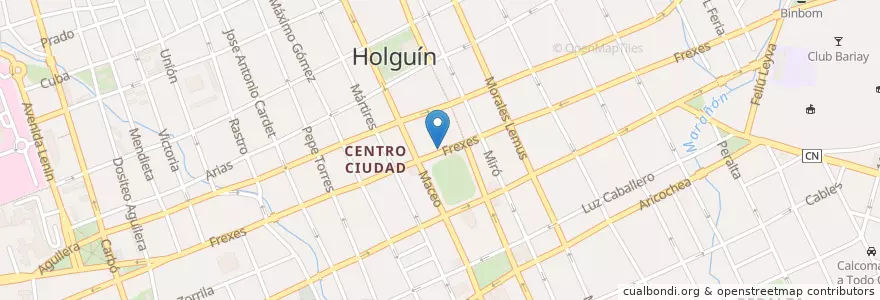 Mapa de ubicacion de La Periquera en Küba, Holguín, Holguín.