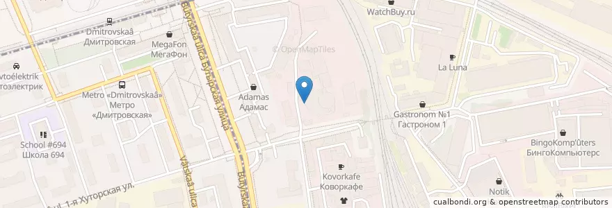 Mapa de ubicacion de Floo en 러시아, Центральный Федеральный Округ, Москва, Северный Административный Округ, Бутырский Район.