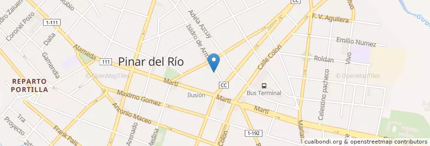 Mapa de ubicacion de Carol y Ale en 古巴, Pinar Del Río, Pinar Del Río, Ciudad De Pinar Del Río.