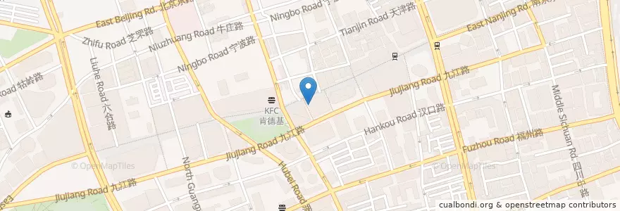 Mapa de ubicacion de 必胜客 en China, Xangai, Huangpu.