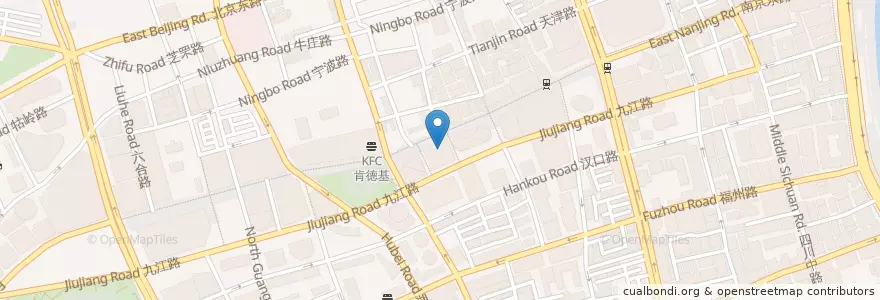 Mapa de ubicacion de 吉野家 en China, Xangai, Huangpu.