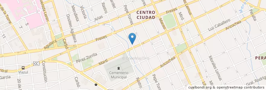 Mapa de ubicacion de Banco de Ahorro Martí y Cardet en کوبا, Holguín, Holguín.