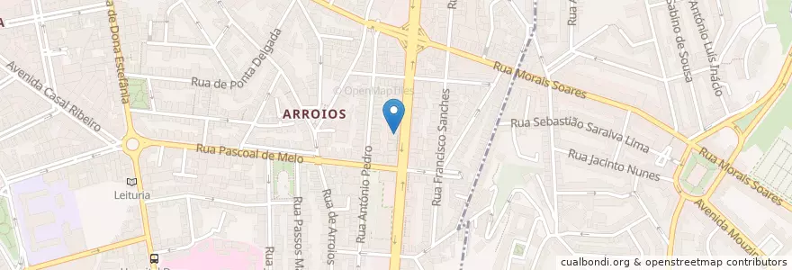 Mapa de ubicacion de New Wok en 포르투갈, Área Metropolitana De Lisboa, Lisboa, Grande Lisboa, 리스본, Arroios.