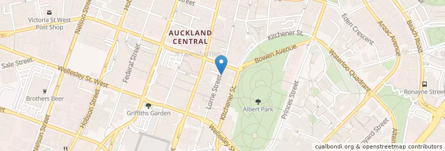 Mapa de ubicacion de Chong Qing en New Zealand / Aotearoa, Auckland, Waitematā.