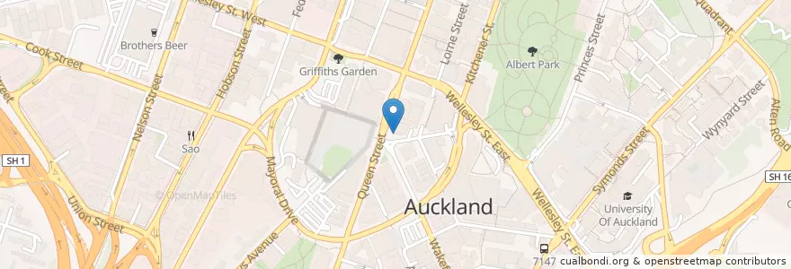 Mapa de ubicacion de Istanbul Shawarma en Nova Zelândia, Auckland, Waitematā.
