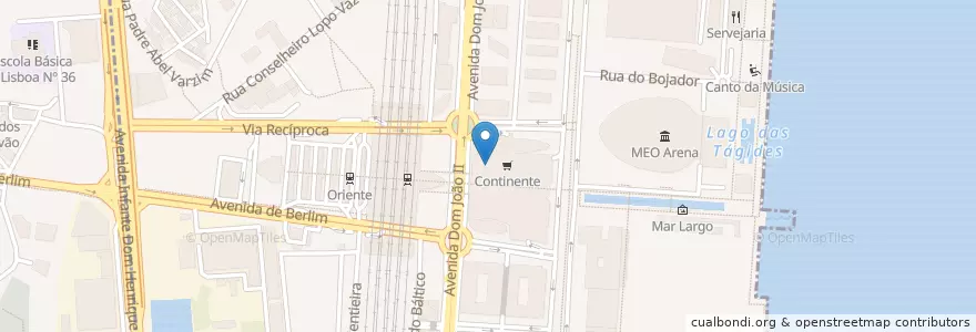 Mapa de ubicacion de Cinemas NOS Vasco da Gama en 葡萄牙, Área Metropolitana De Lisboa, Lisboa, Grande Lisboa, 里斯本, Parque Das Nações.