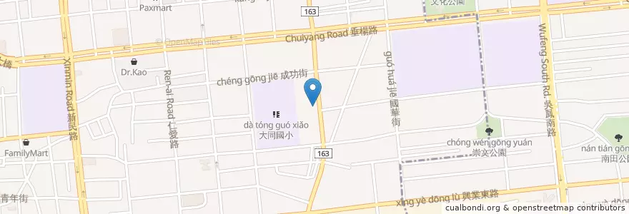 Mapa de ubicacion de 家家福 en 타이완, 타이완성, 자이 시, 자이 현.