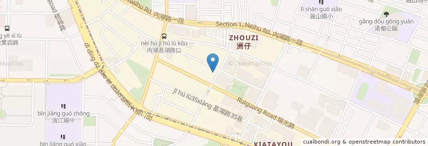 Mapa de ubicacion de 春水堂 en Taiwan, 新北市, Taipé, 內湖區.