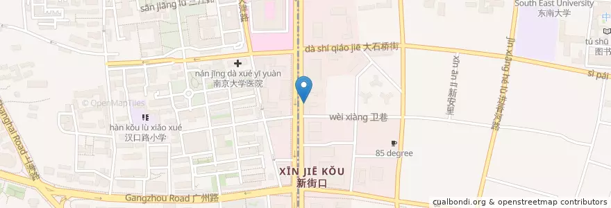 Mapa de ubicacion de Kopimellow Coffee en 中国, 江苏省, 南京市, 玄武区.