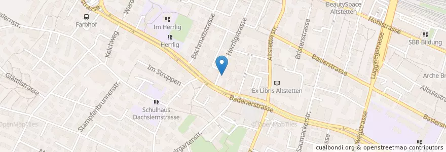 Mapa de ubicacion de Roter Stein en Switzerland, Zurich, District Zurich, Zurich.