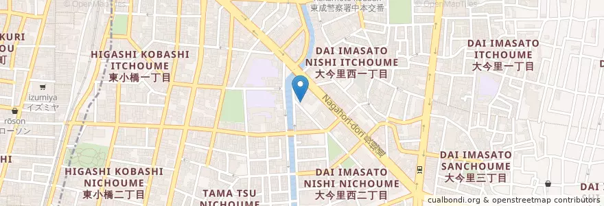 Mapa de ubicacion de セントラルパーキング en Япония, Осака, 大阪市, 東成区.