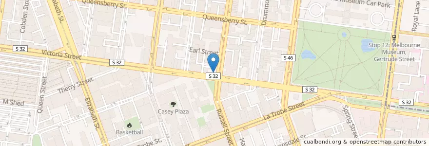 Mapa de ubicacion de Tam tam restaurant en Австралия, Виктория, City Of Melbourne.
