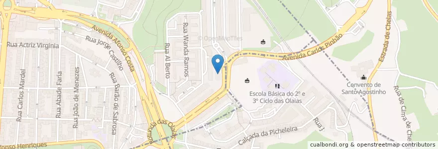 Mapa de ubicacion de Charlot en البرتغال, Área Metropolitana De Lisboa, Lisboa, Grande Lisboa, لشبونة.