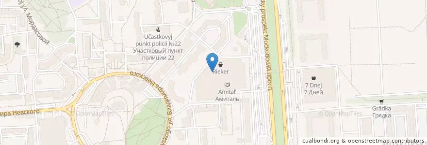 Mapa de ubicacion de Star&Mlad en Russia, Distretto Federale Centrale, Oblast' Di Voronež, Городской Округ Воронеж.