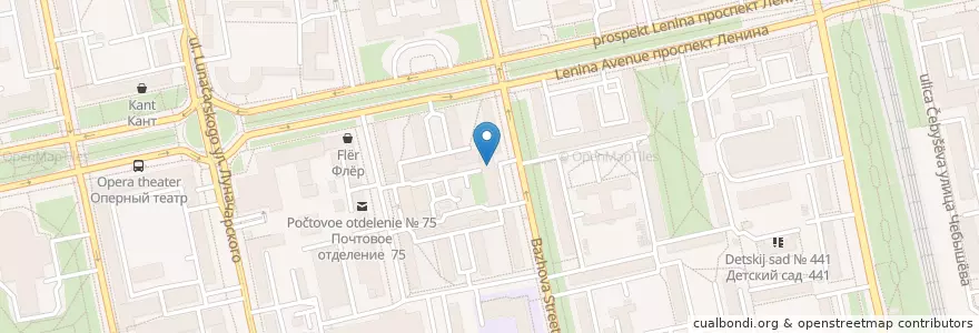 Mapa de ubicacion de Травмпункт № 36 en روسيا, منطقة فيدرالية أورالية, أوبلاست سفردلوفسك, بلدية يكاترينبورغ.