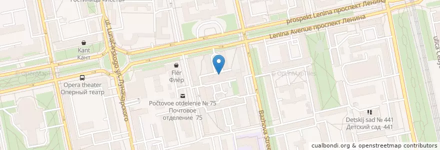 Mapa de ubicacion de Поликлиника № 3 при ЦГКБ № 1 en روسيا, منطقة فيدرالية أورالية, أوبلاست سفردلوفسك, بلدية يكاترينبورغ.