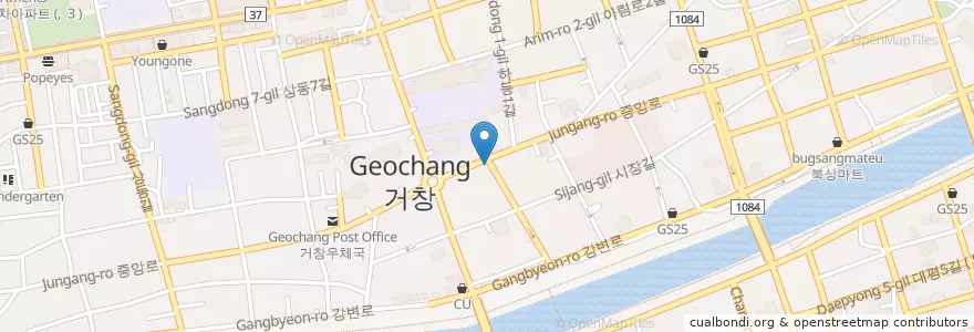 Mapa de ubicacion de Subway en Республика Корея, Кёнсан-Намдо, 거창군.