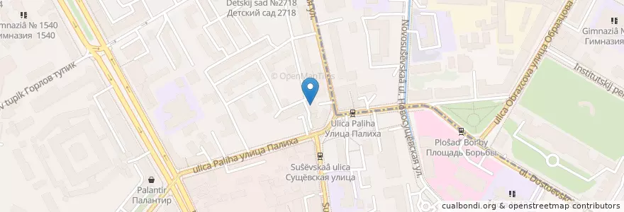Mapa de ubicacion de Mental Health Center en Russia, Distretto Federale Centrale, Москва, Центральный Административный Округ, Тверской Район.