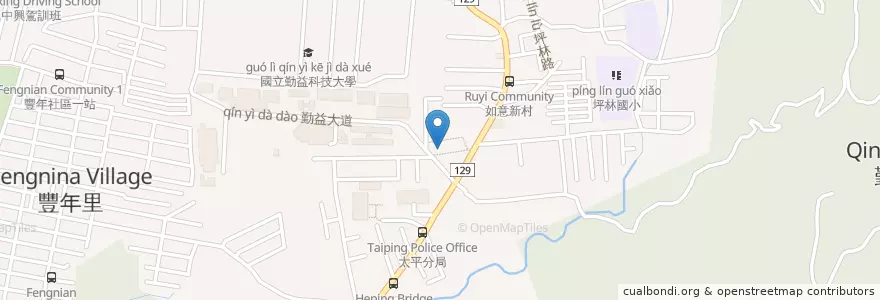 Mapa de ubicacion de 桐話蛋包飯 en Taïwan, Taichung, 太平區.