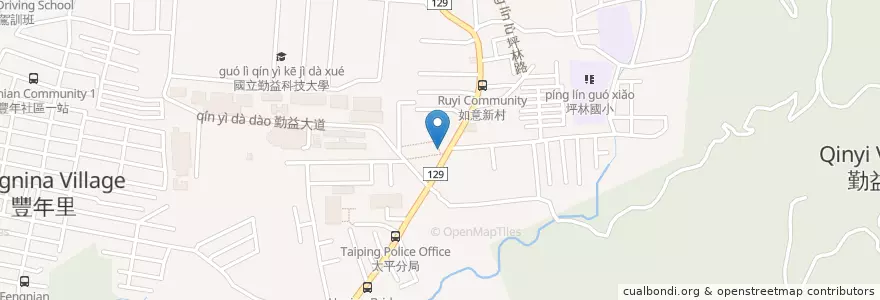 Mapa de ubicacion de 何記港式燒臘 en Taiwan, Taichung, 太平區.