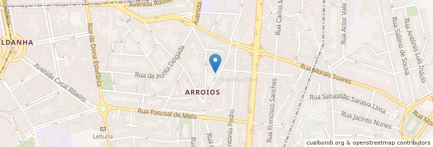 Mapa de ubicacion de Tasquinha da Filipa en Portekiz, Área Metropolitana De Lisboa, Lisboa, Grande Lisboa, Lizbon, Arroios.