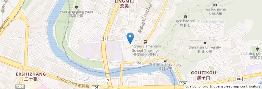 Mapa de ubicacion de 九湯屋 en تايوان, تايبيه الجديدة, 文山區.