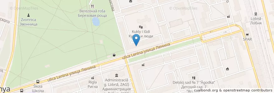 Mapa de ubicacion de Il Caffe en روسيا, Центральный Федеральный Округ, محافظة موسكو, Городской Округ Лобня.