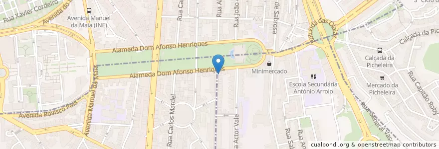 Mapa de ubicacion de Senhor Doutor en Portekiz, Área Metropolitana De Lisboa, Lisboa, Grande Lisboa, Lizbon, Penha De França.