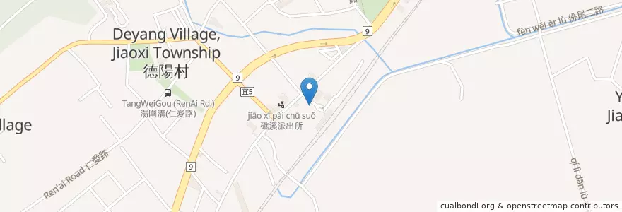Mapa de ubicacion de 老先覺麻辣窯燒鍋 en Taiwán, Provincia De Taiwán, 宜蘭縣, 礁溪鄉.