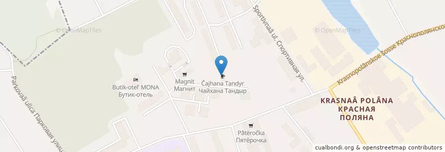 Mapa de ubicacion de Чайхана Тандыр en Russia, Central Federal District, Moscow Oblast, Lobnya.