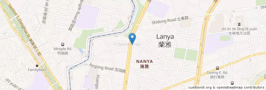 Mapa de ubicacion de 天晴診所 en Taiwan, Nuova Taipei, Taipei, 士林區.