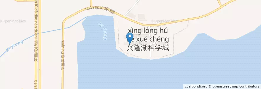 Mapa de ubicacion de 茶悦茶馆 en Cina, Sichuan, 成都市, 双流区 / Shuangliu, 天府新区成都直管区.
