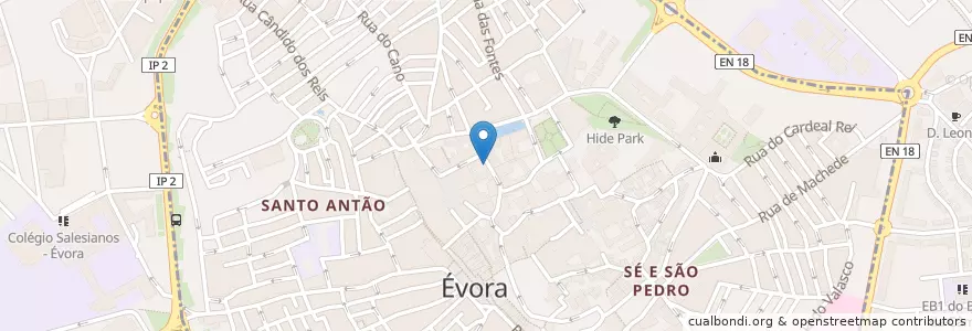Mapa de ubicacion de Posto médico en Portugal, Alentejo, Alentejo Central, Évora, Évora, Bacelo E Senhora Da Saúde, Évora.