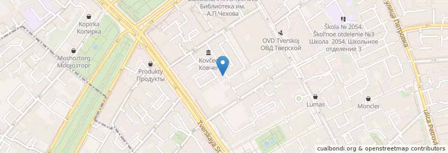 Mapa de ubicacion de Видеоэкология en Russia, Central Federal District, Moscow, Central Administrative Okrug, Tverskoy District.