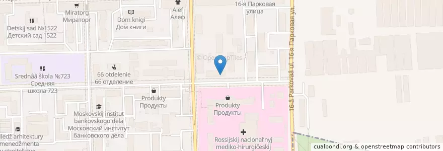 Mapa de ubicacion de Авиценна Фарма en Russia, Central Federal District, Moscow, Eastern Administrative Okrug, Vostochnoye Izmaylovo District.