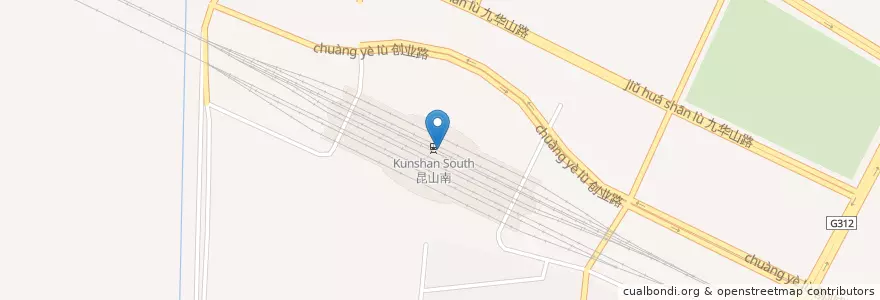 Mapa de ubicacion de KFC en 中国, 蘇州市, 江蘇省, 崑山市, 玉山镇.