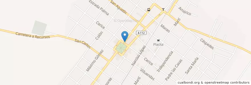 Mapa de ubicacion de Palmira's Baptist Church en کوبا, Cienfuegos, Palmira.