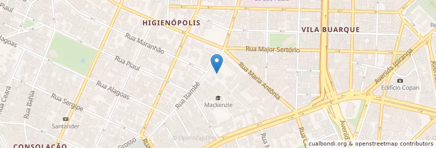 Mapa de ubicacion de Faculdade de Arquitetura e Urbanismo en Brésil, Région Sud-Est, São Paulo, Região Geográfica Intermediária De São Paulo, Região Metropolitana De São Paulo, Região Imediata De São Paulo, São Paulo.