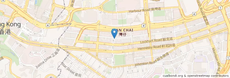 Mapa de ubicacion de Taboo en چین, گوانگ‌دونگ, هنگ‌کنگ, جزیره هنگ کنگ, 新界 New Territories, 灣仔區 Wan Chai District.
