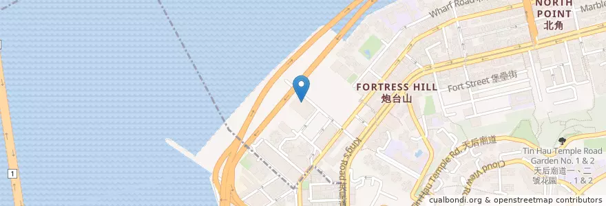 Mapa de ubicacion de Le 188° Restaurant and Lounge en Китай, Гуандун, Гонконг, Гонконг, Новые Территории, 東區 Eastern District.