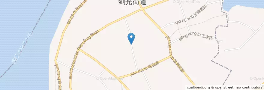 Mapa de ubicacion de 剑光街道 en 中国, 江西省, 宜春市, 丰城市, 剑光街道.