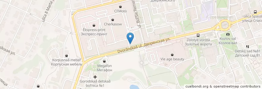 Mapa de ubicacion de Просто Кофе en Rússia, Distrito Federal Central, Владимирская Область, Городской Округ Владимир.