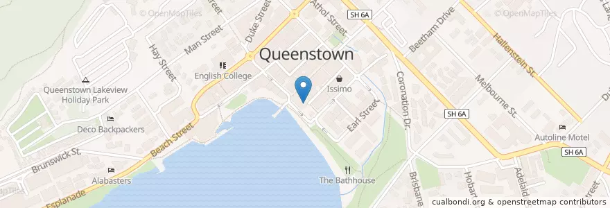 Mapa de ubicacion de The Grill en 新西兰, Otago, Queenstown-Lakes District.