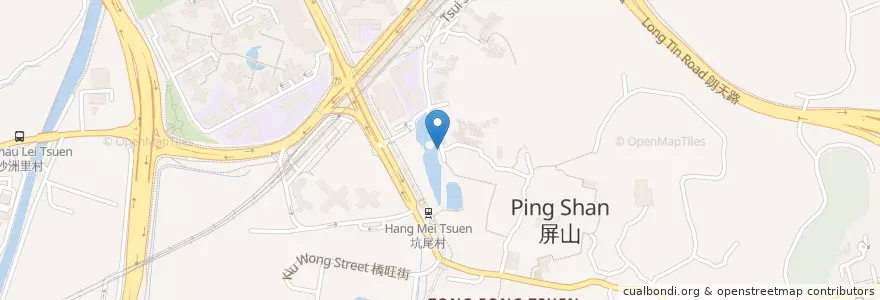 Mapa de ubicacion de 社壇 Shrine of the Earth God en China, Hong Kong, Guangdong, Wilayah Baru, 元朗區 Yuen Long District.