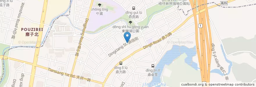 Mapa de ubicacion de 岡山羊肉專賣店 en 臺灣, 高雄市, 三民區.