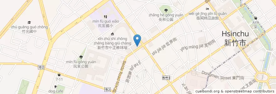 Mapa de ubicacion de 陶板屋新竹北大店 en 타이완, 타이완성, 신주시, 베이구.