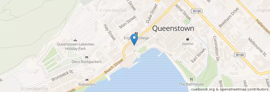 Mapa de ubicacion de My Thai Lounge en Nueva Zelanda, Otago, Queenstown-Lakes District.