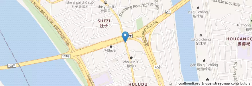 Mapa de ubicacion de LOUISA COFFEE en تایوان, 新北市, تایپه, 士林區.